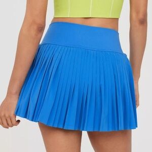 Aerie Offline Blue Pleated Skirt